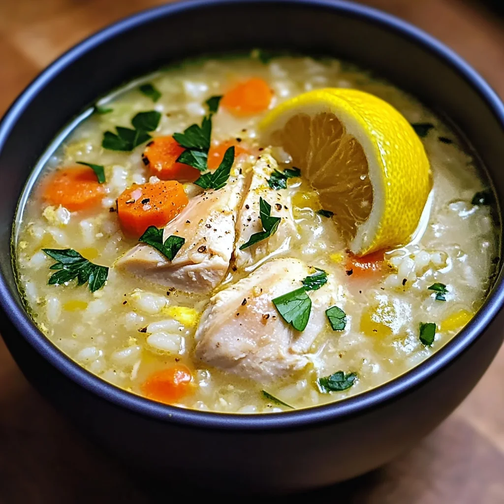 Avgolemono: Greek Lemon Chicken Soup