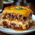 Cheesy Beef Cake