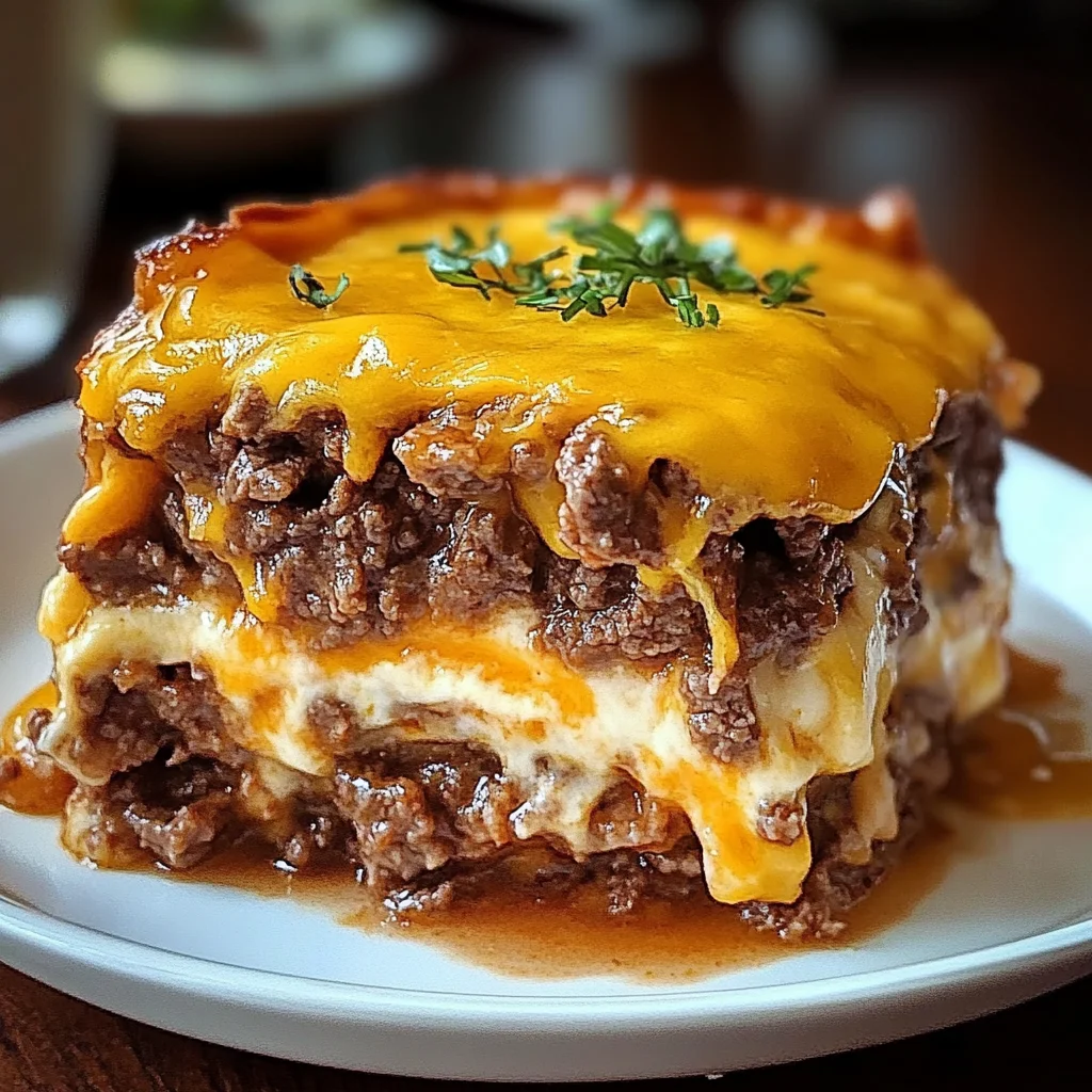 Cheesy Beef Cake