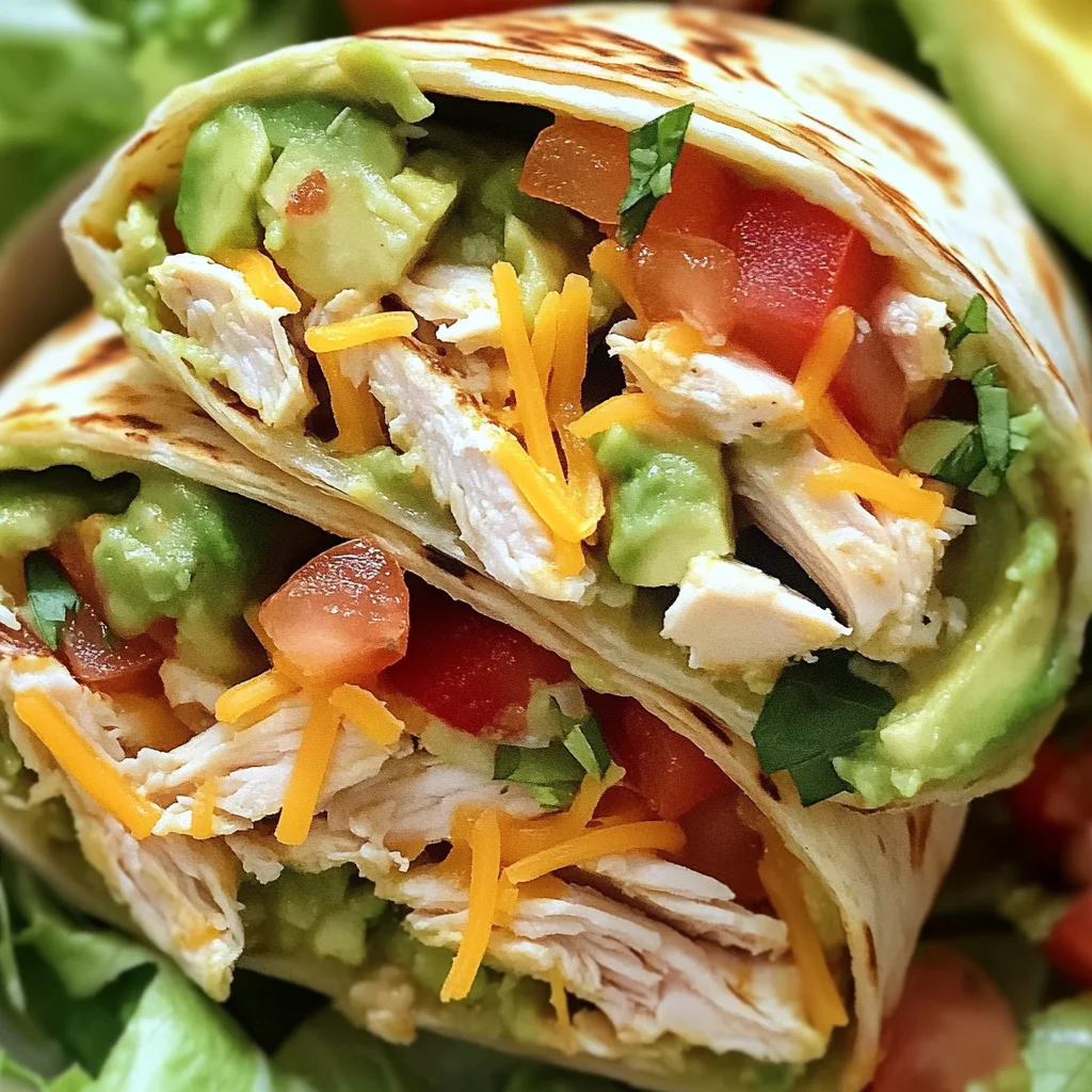 Chicken Avocado Ranch Burritos