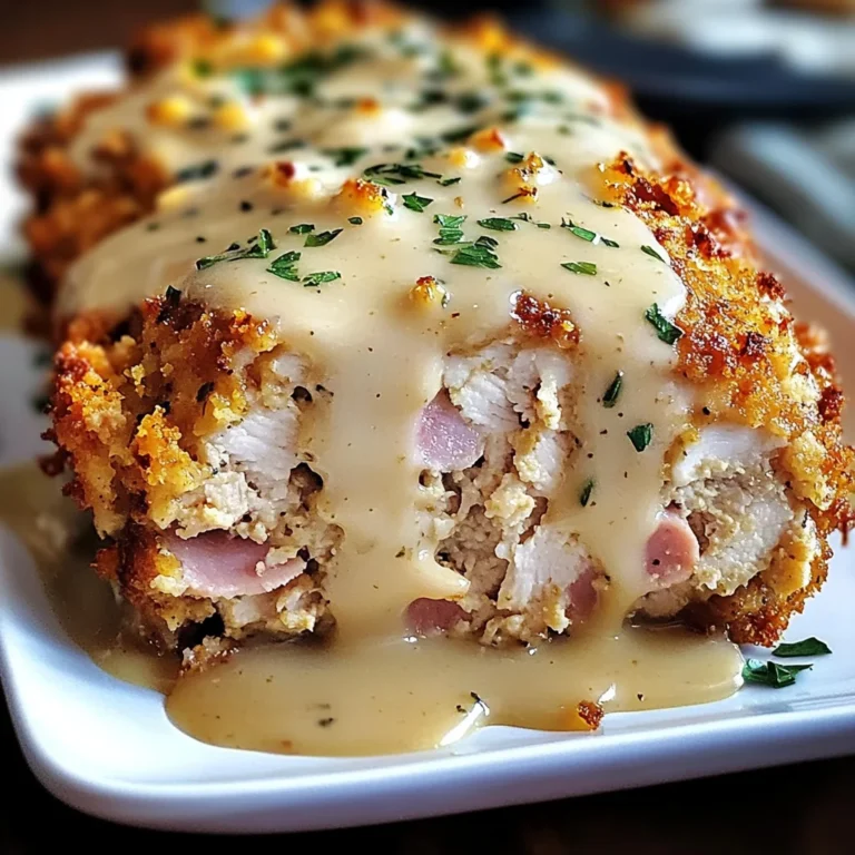 Chicken Cordon Bleu Meatloaf