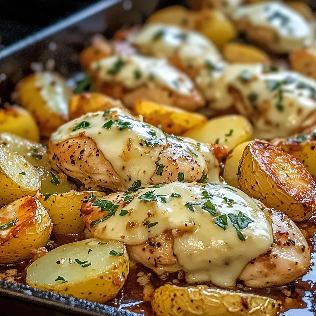 Chicken, Potatoes, Garlic Parmesan, Easy Recipe, Dinner