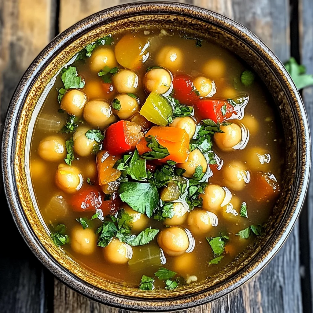 Chickpea Instant Pot Soup (Stovetop Option)