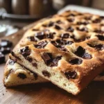 Chocolate Sourdough Focaccia Bread