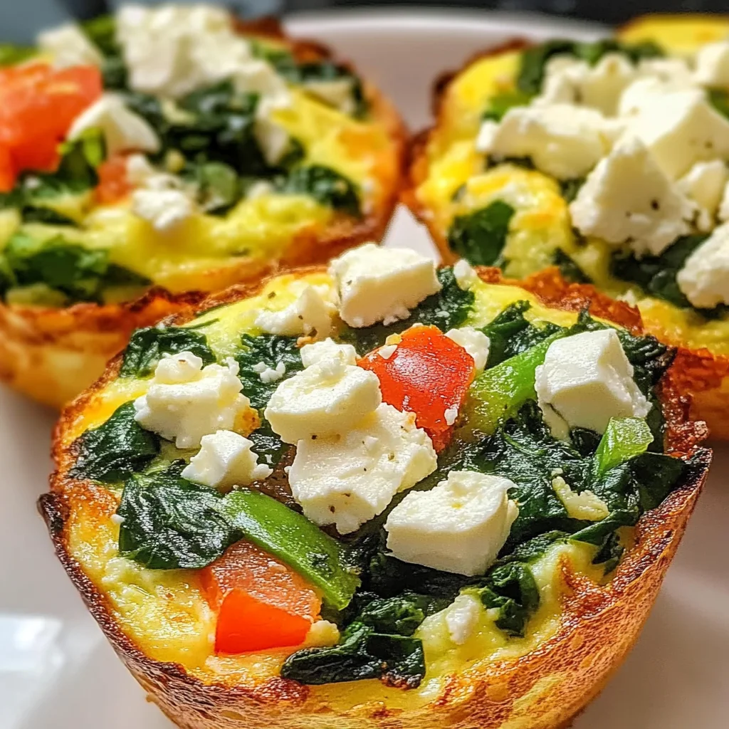 Egg Muffins with Spinach and Feta Recipe