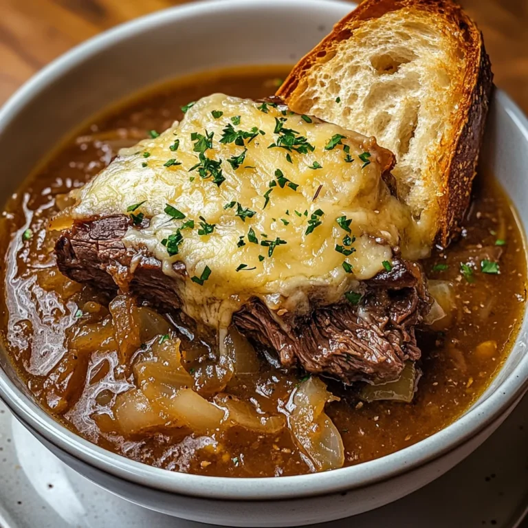 French Onion Beef Short Rib Soup