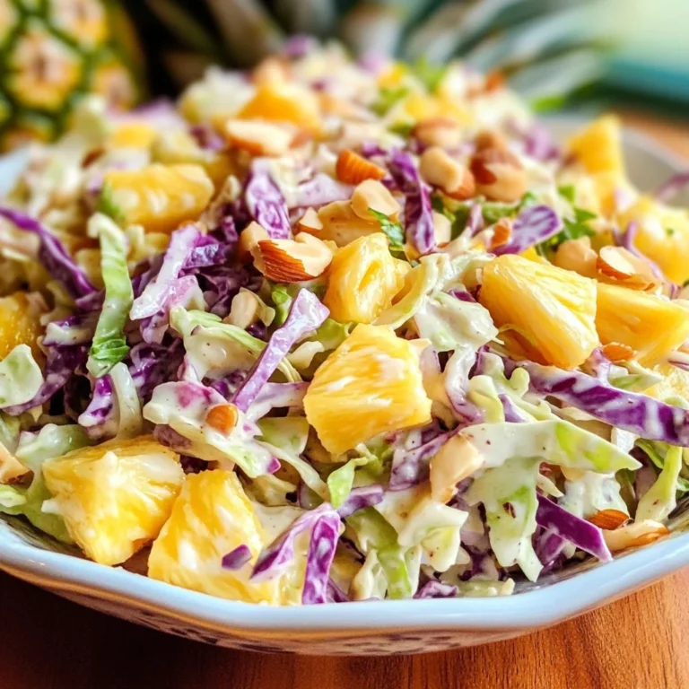 Hawaiian Pineapple Coleslaw