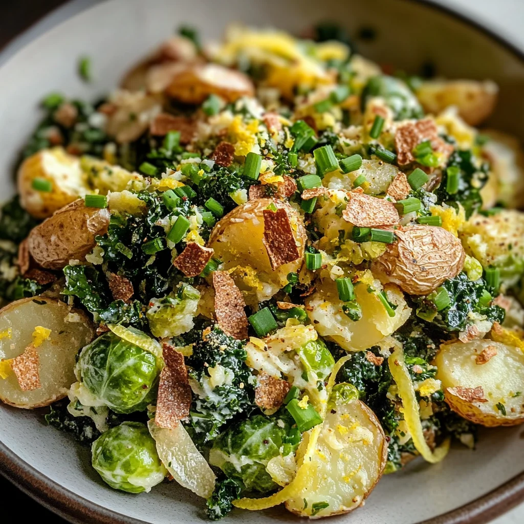 Lemon Pepper Smashed Potato Salad