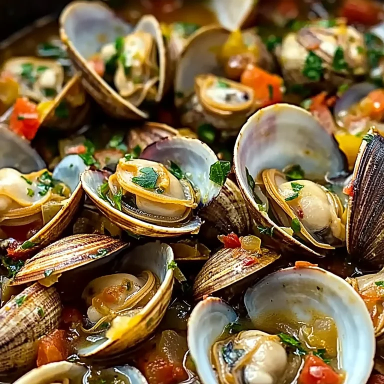 Mediterranean-Style Steamed Clams Recipe