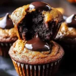 Molten Chocolate Pumpkin Muffins