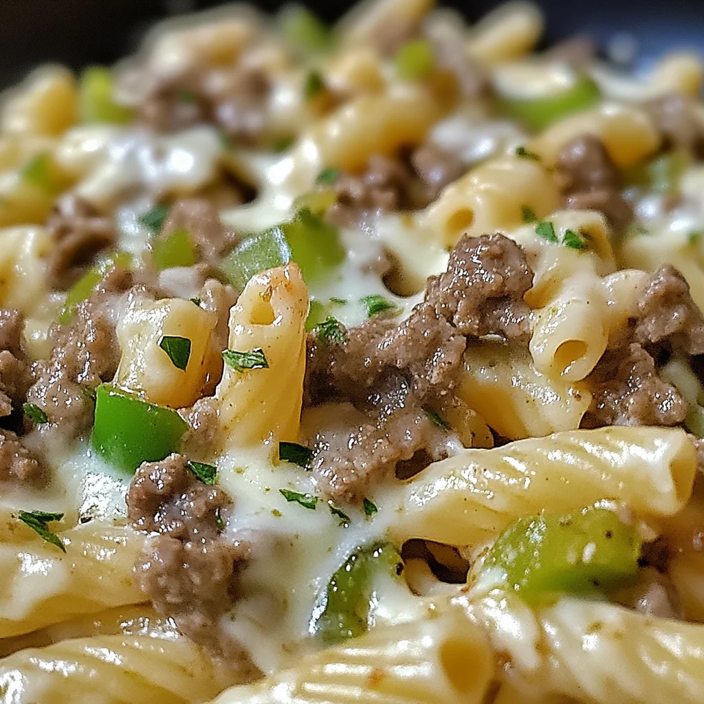 Philly Cheesesteak Pasta