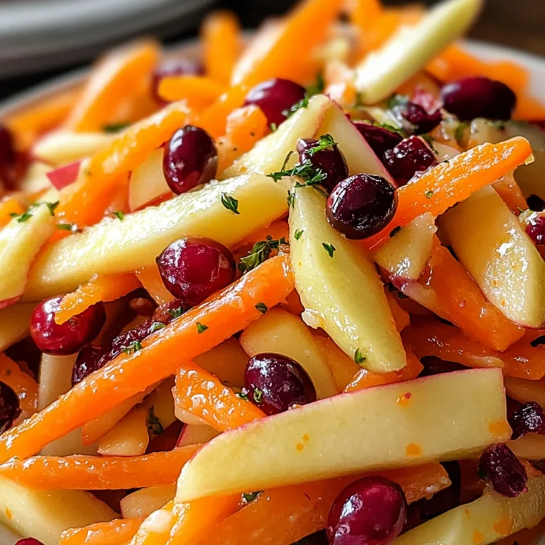 Refreshing Apple Cranberry Carrot Salad