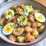 Smoked salmon potato salad