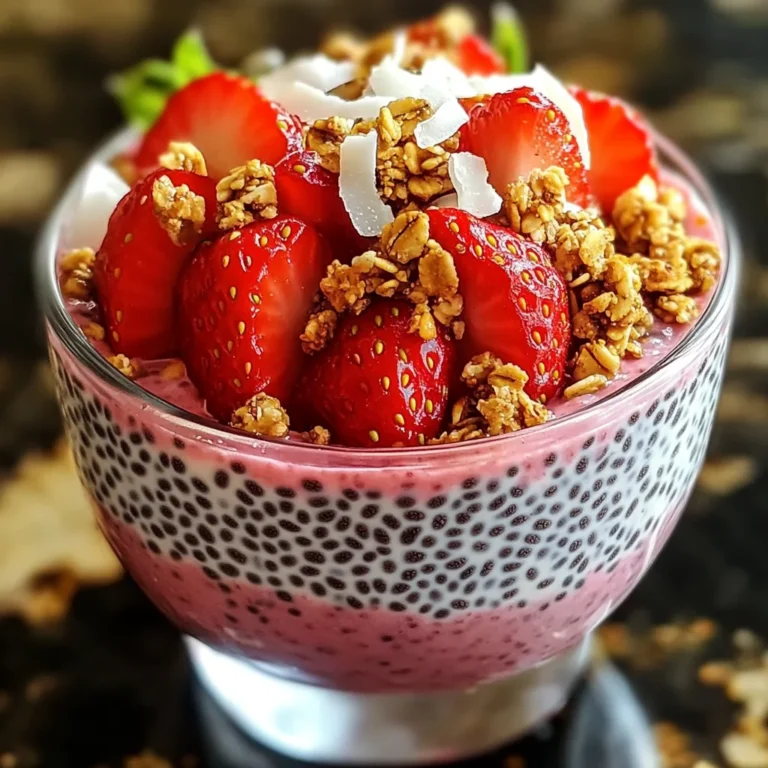 Strawberry Chia Seed Pudding