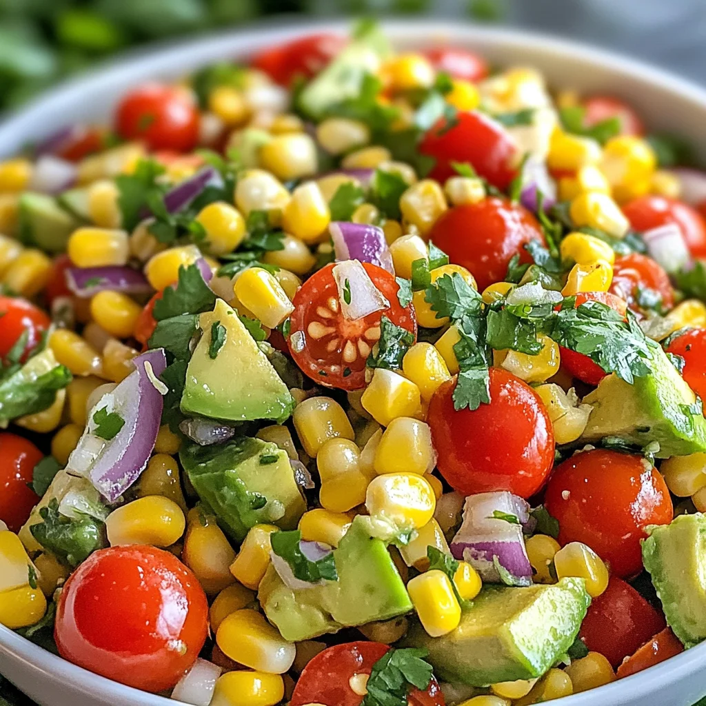 Summer Corn Salad with Avocado