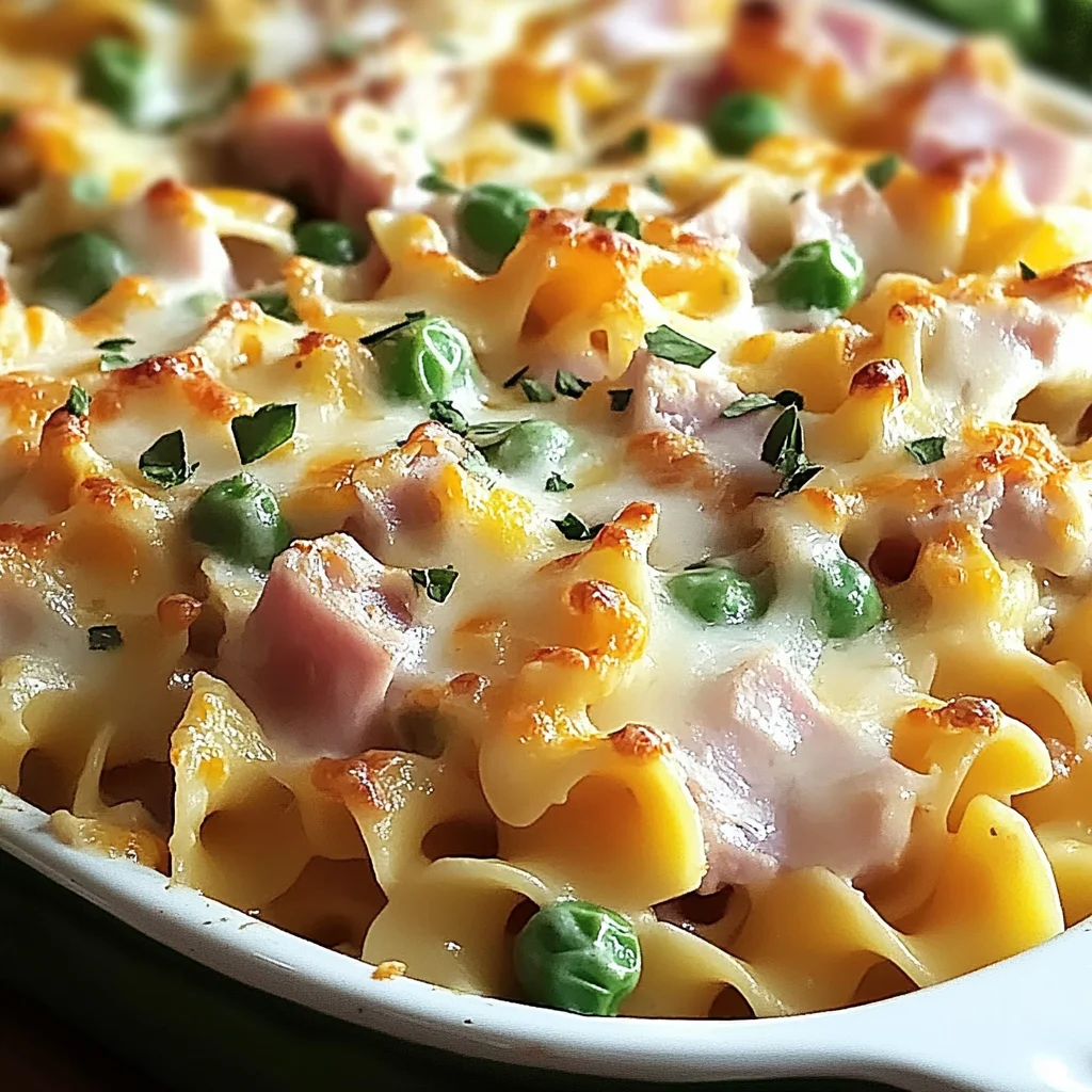 chicken ham Noodle Casserole
