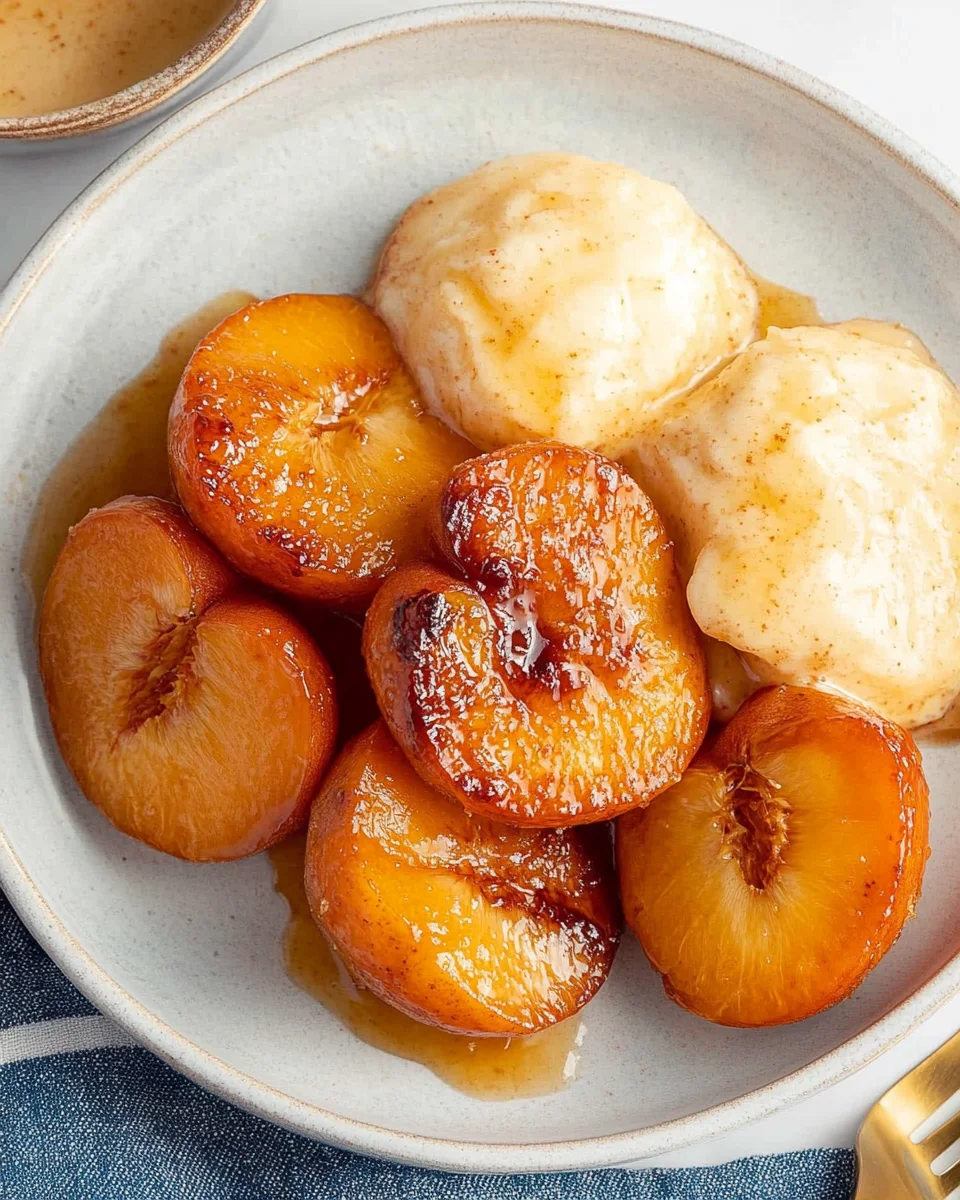 Air Fryer Peaches