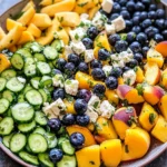 Blueberry Peach Feta Salad