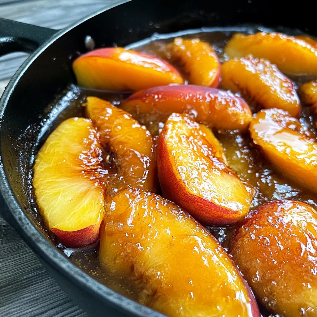 Caramelized Skillet Peaches