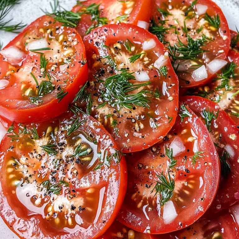 Easy Marinated Tomatoes