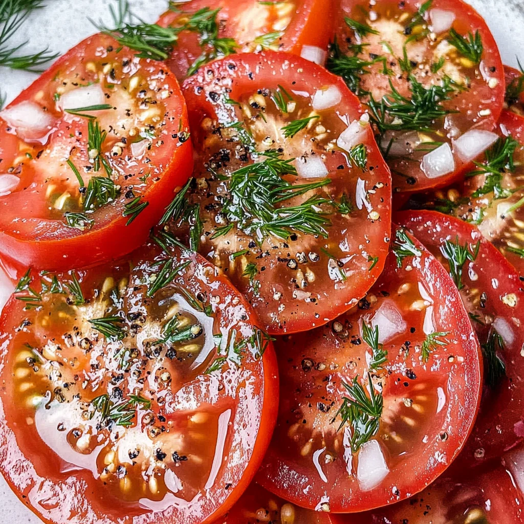Easy Marinated Tomatoes