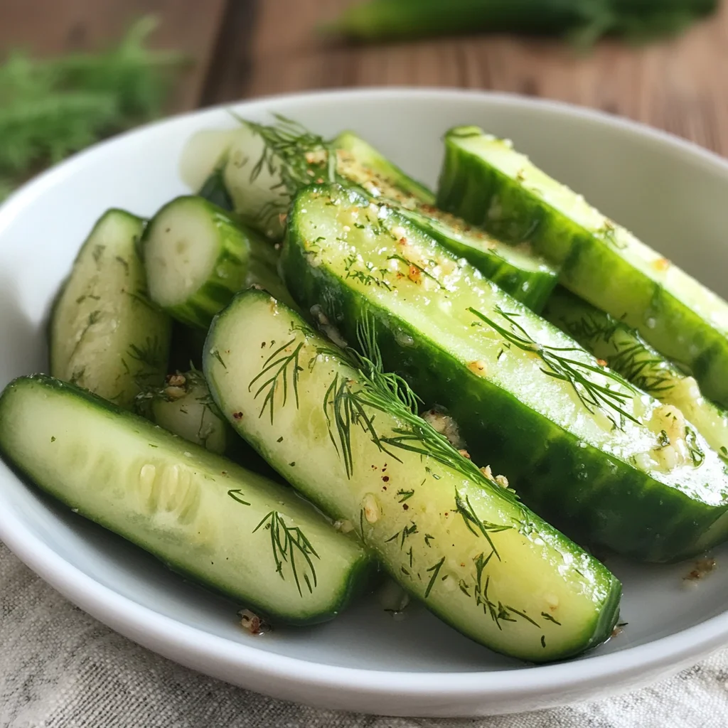 Garlic Dill Cucumbers