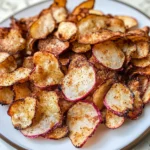 Low Carb Keto Air Fryer Radish Chips
