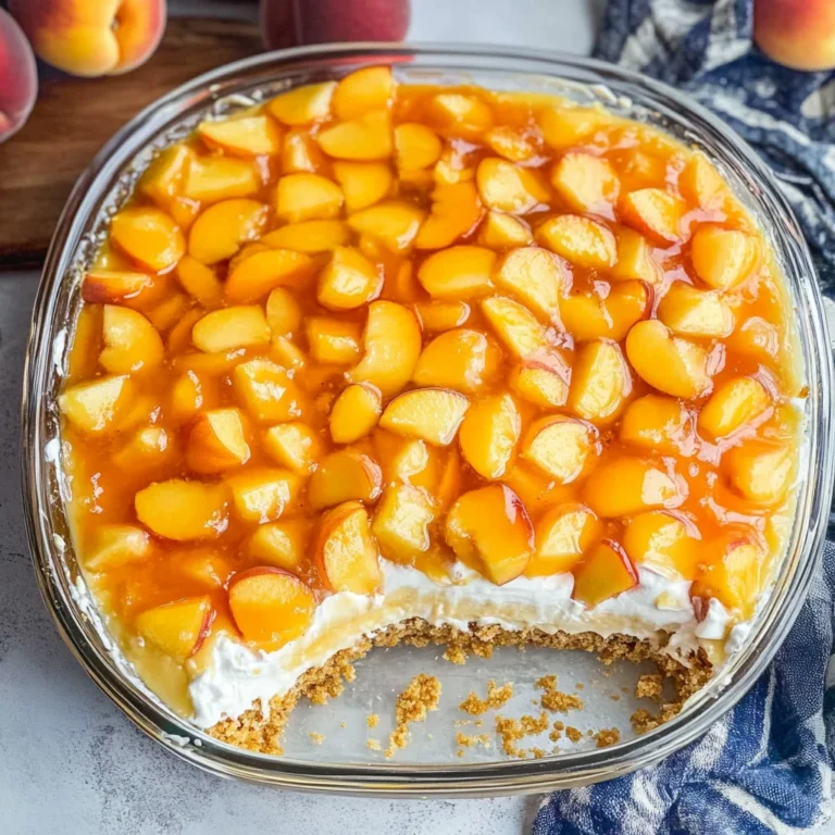 Peach Pretzel Salad
