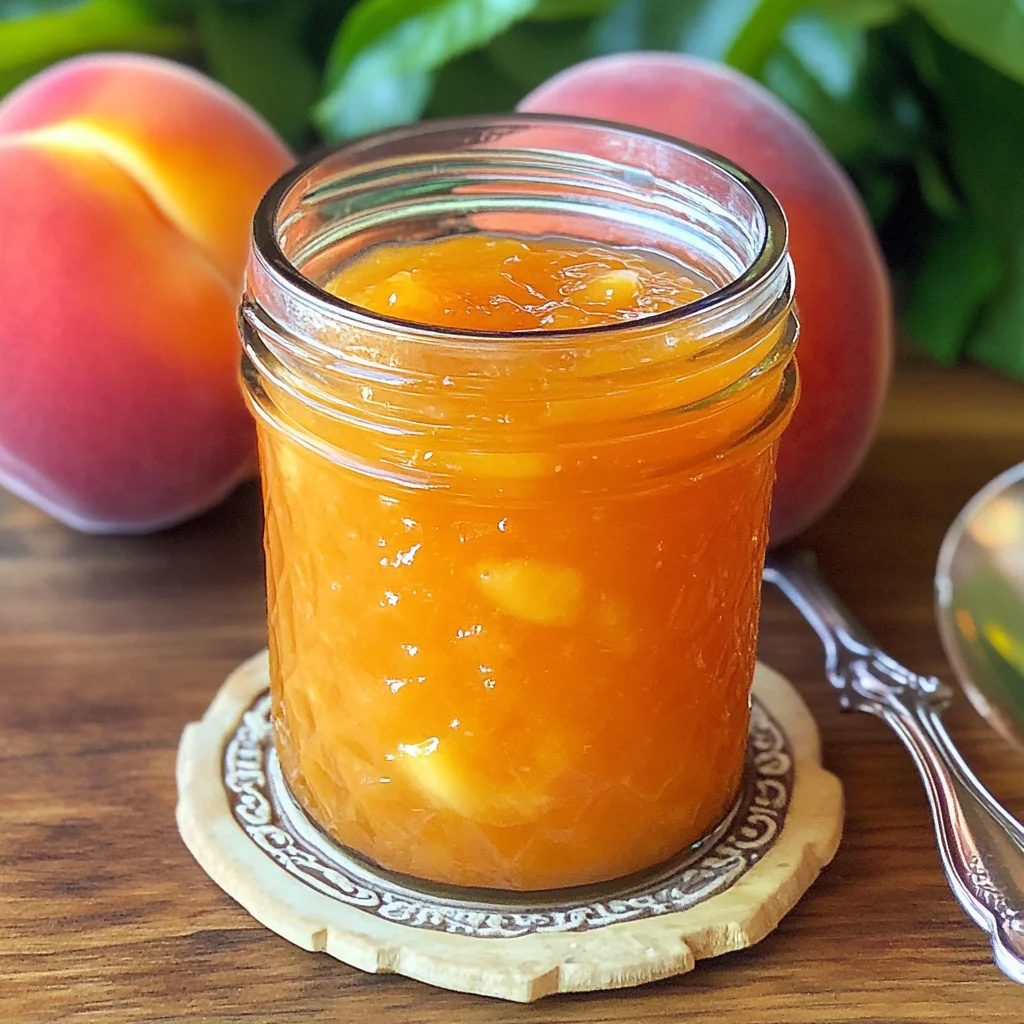 Small Batch Vanilla Peach Jam