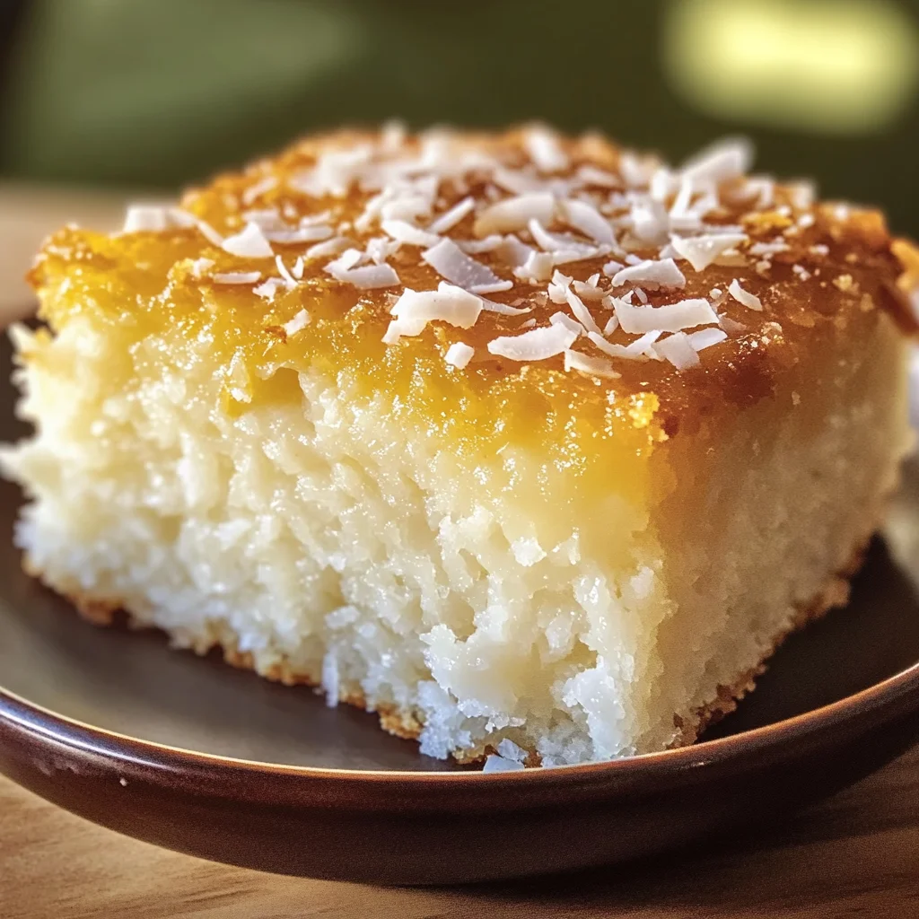 Sticky Coconut Cake