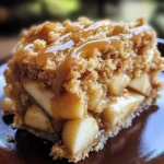 Apple Crumb Cake with Cinnamon Apple Drizzle