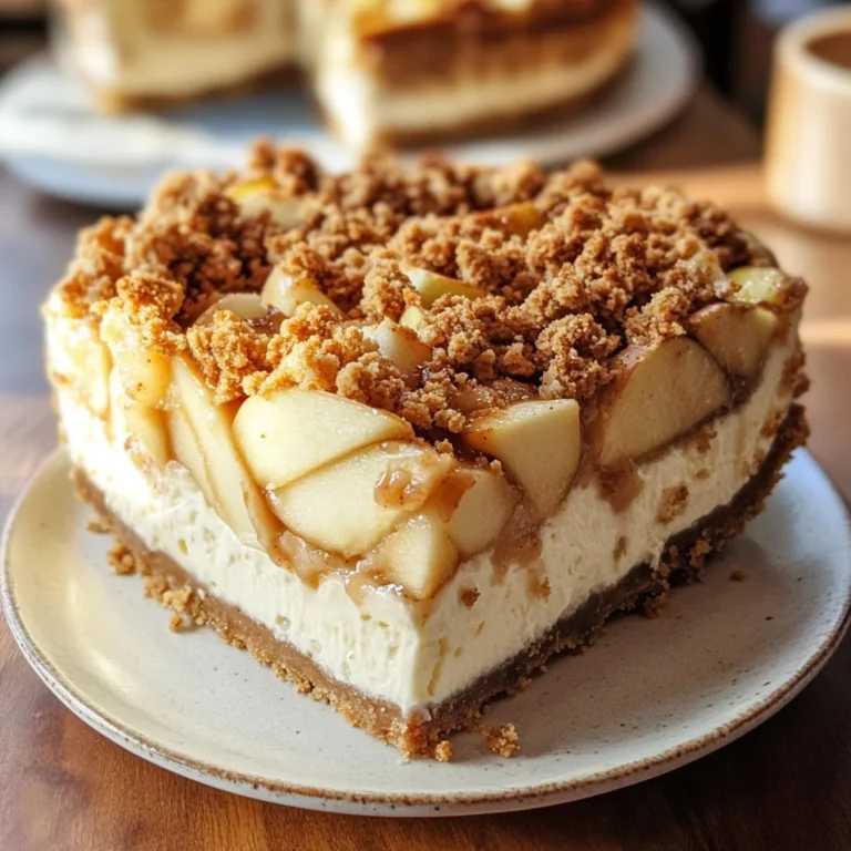 Apple Crumble Cheesecake