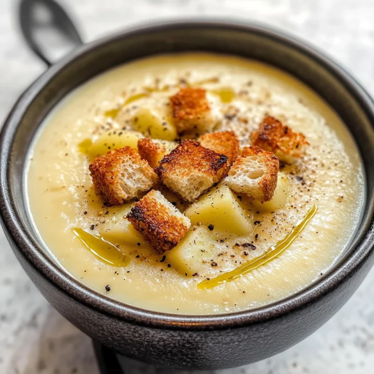 CREAMY ROASTED GARLIC POTATO SOUP (VEGAN)