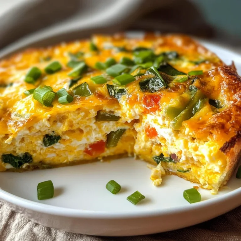 Cheesy Baked Egg Frittata