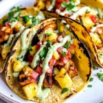 Chili Lime Chicken Tacos with Grilled Pineapple Salsa