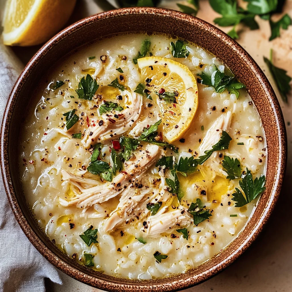 Cozy Lemon Chicken & Rice Soup