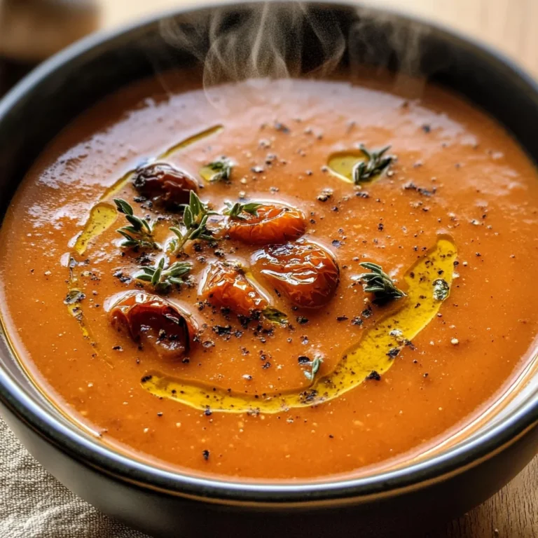 Creamy Roasted Garlic Tomato Soup