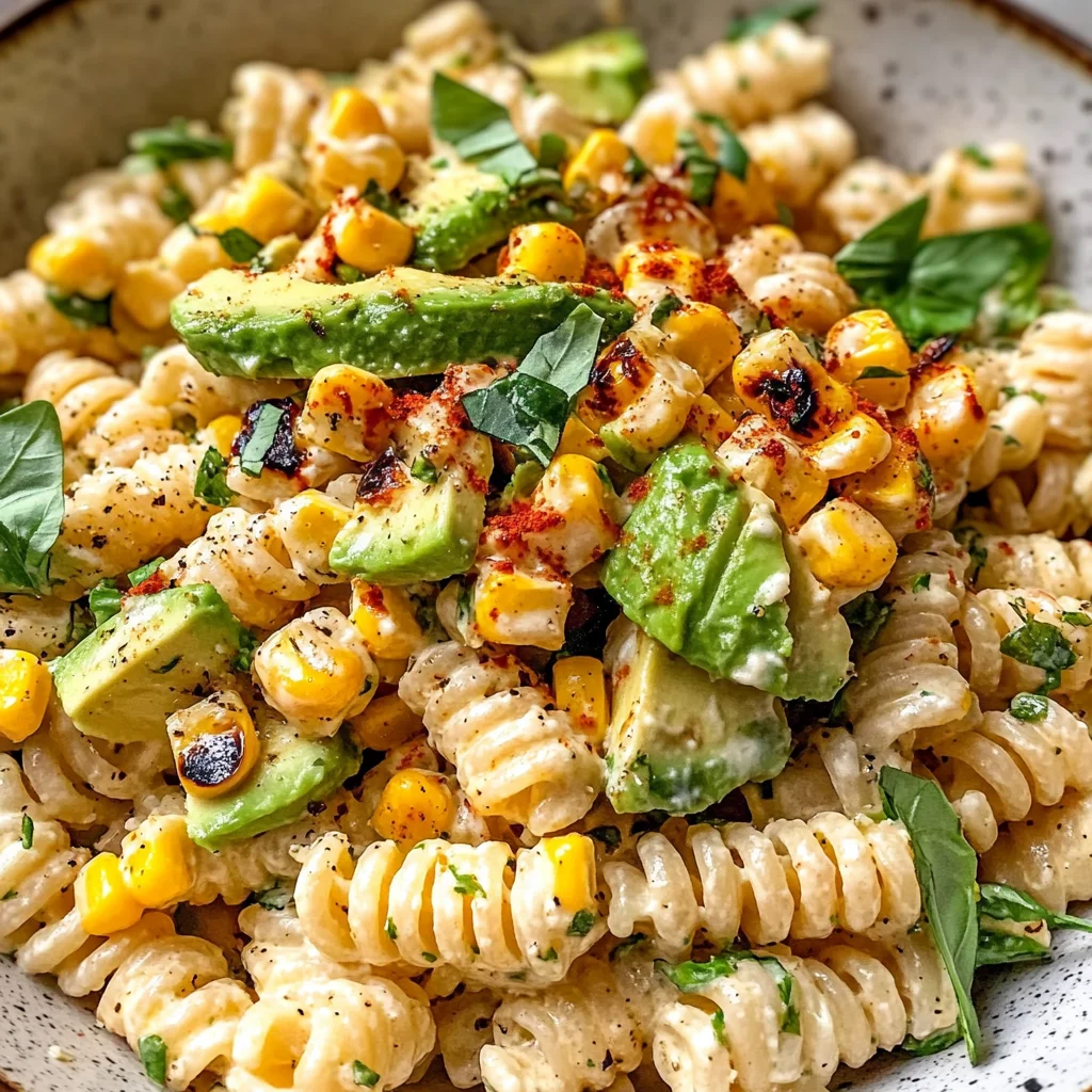 Creamy Street Corn Pasta Salad