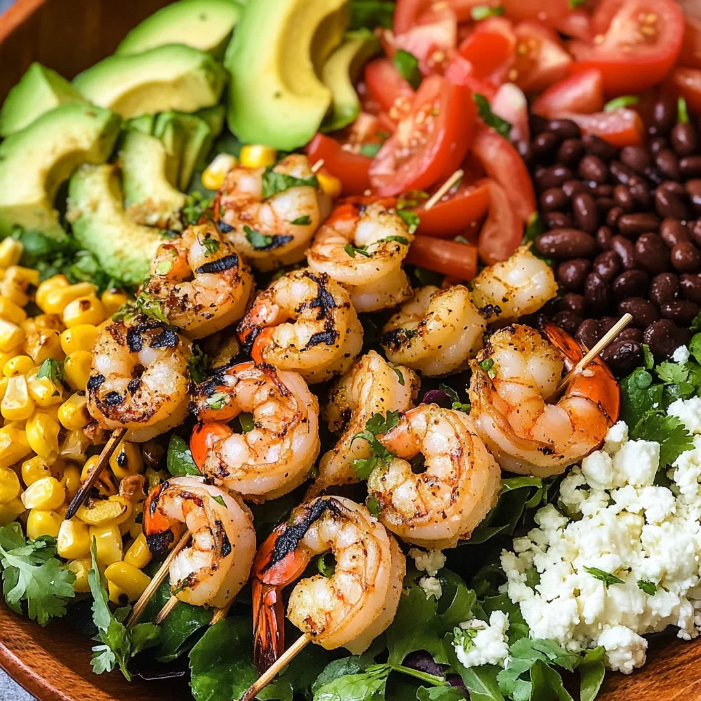 Grilled Mexican Shrimp Salad