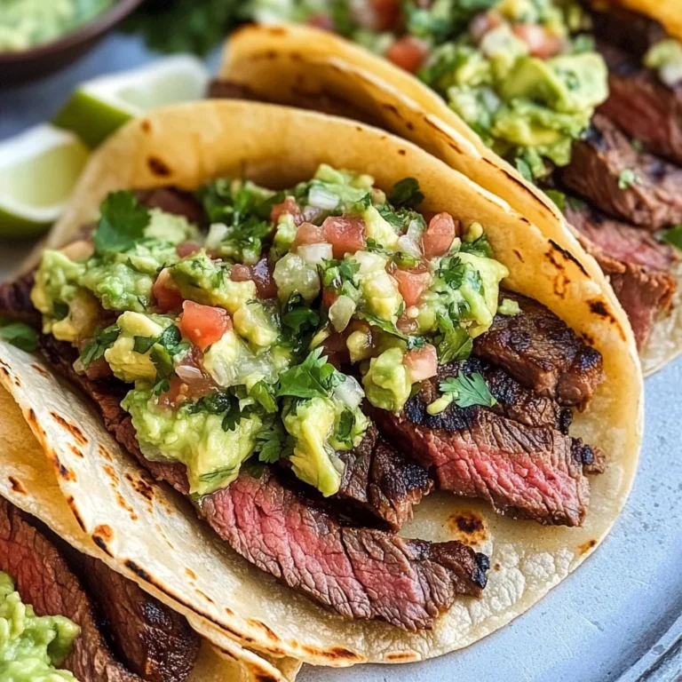 Grilled Steak Tacos with Avocado Salsa