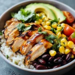 Honey Chipotle Chicken Rice Bowls