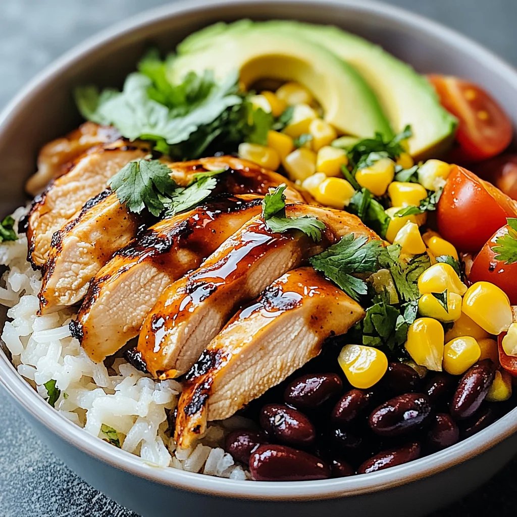Honey Chipotle Chicken Rice Bowls