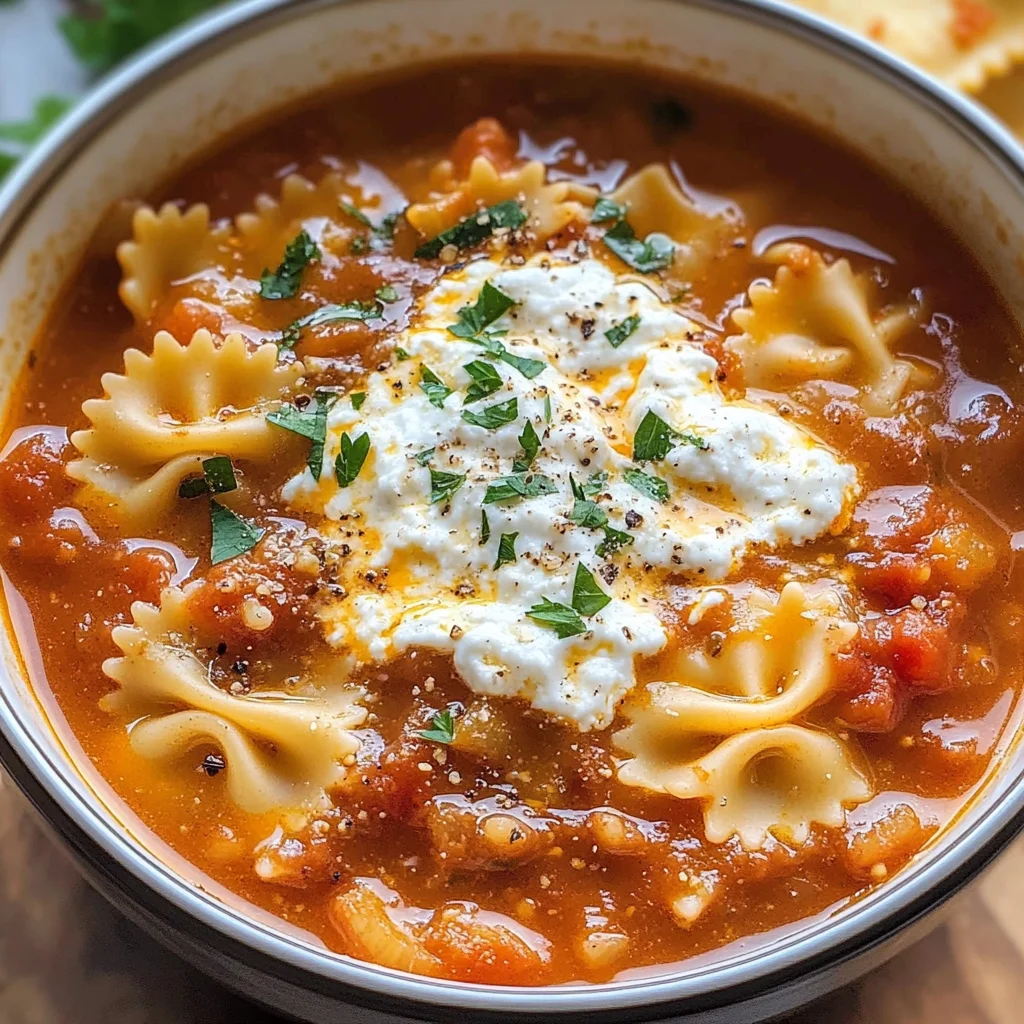 Lasagna Soup