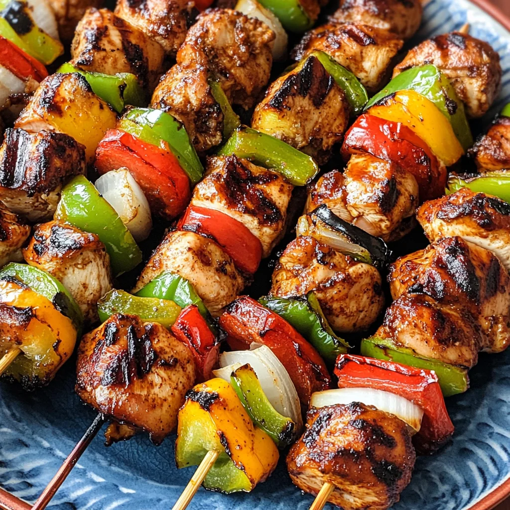 Mexican Barbecue Chicken Skewers