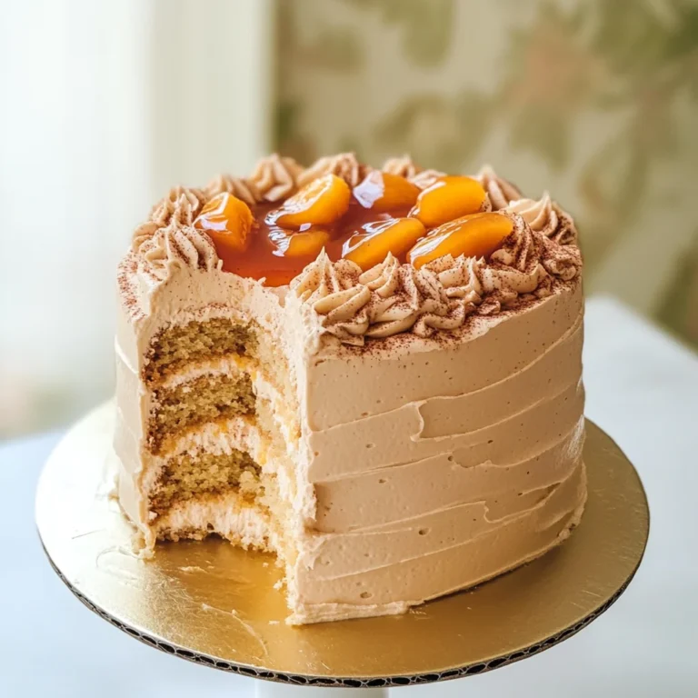 Mini Peach Pie Cake