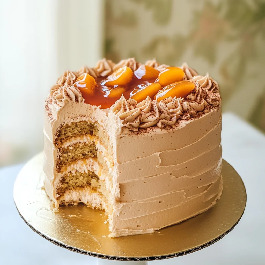 Mini Peach Pie Cake
