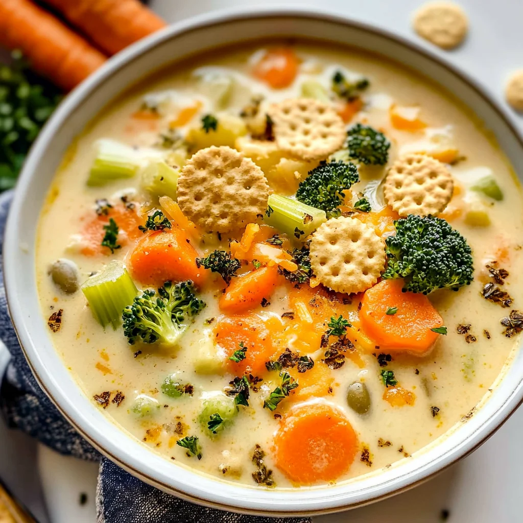 One Pot Creamy Vegetable Soup