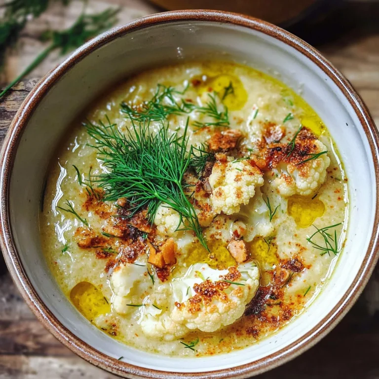 Roasted Cauliflower Soup