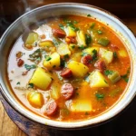 Spanish Potato Soup with Chorizo