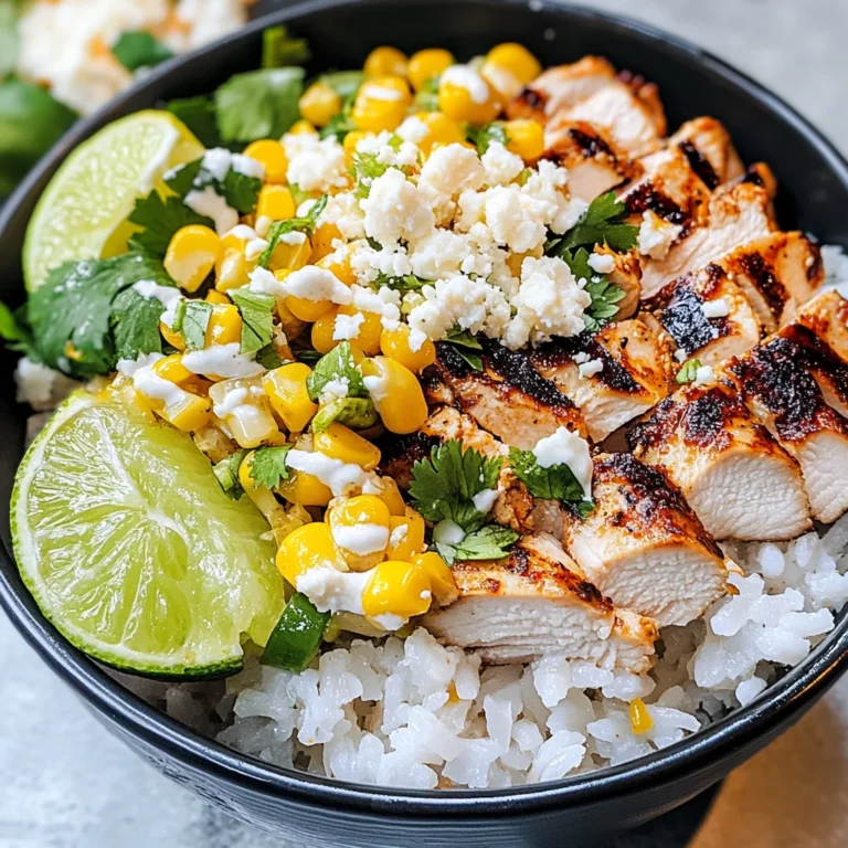 Street Corn Chicken Rice Bowl Recipe